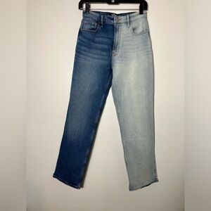 Hollister High-Rise Stacked Vintage Straight Jeans‎ Women’s Sz 25 Denim Casual